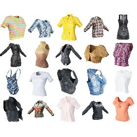 3D 20 Tops and Dresses